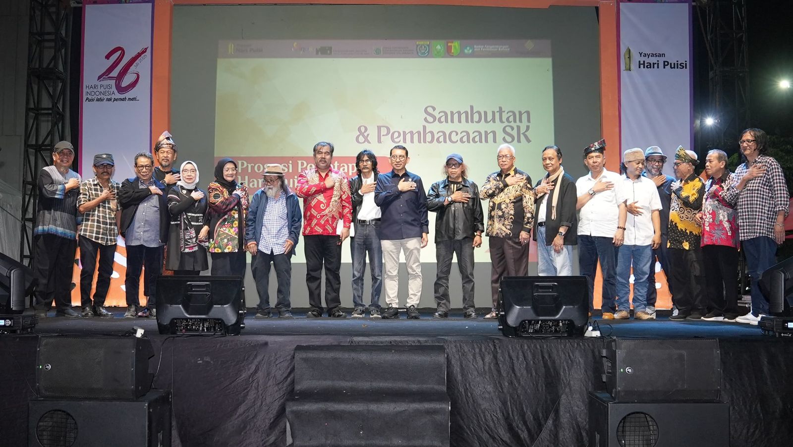 Penetapan Hari Puisi Indonesia. Foto/Kementerian Kebudayaan