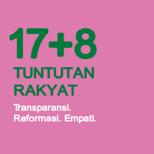 Poster 17+8 Tuntutan Rakyat.