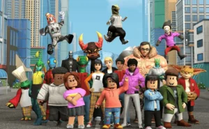 Ilustrasi karakter dari game Roblox.