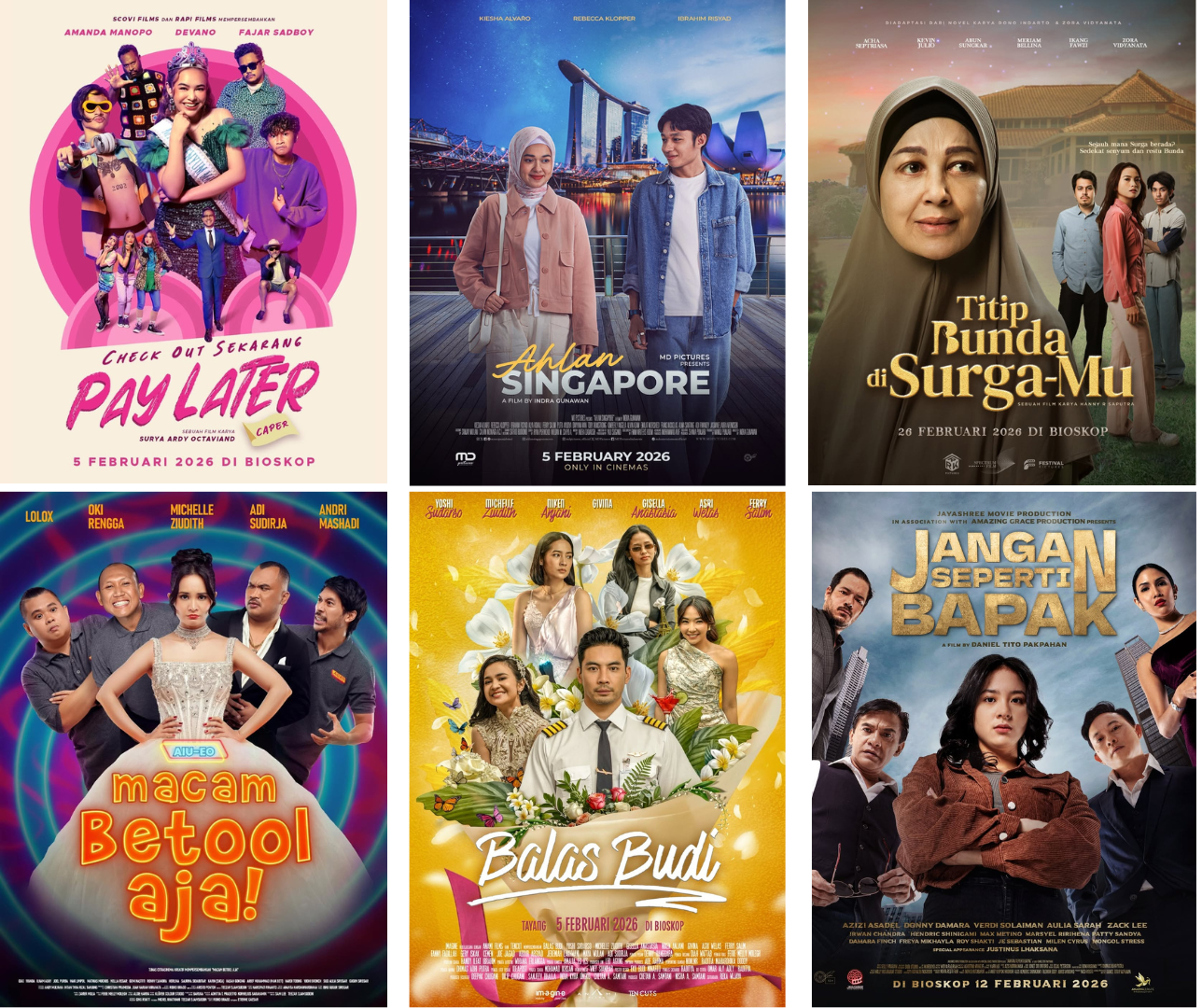 Poster Film Indonesia Februari 2026