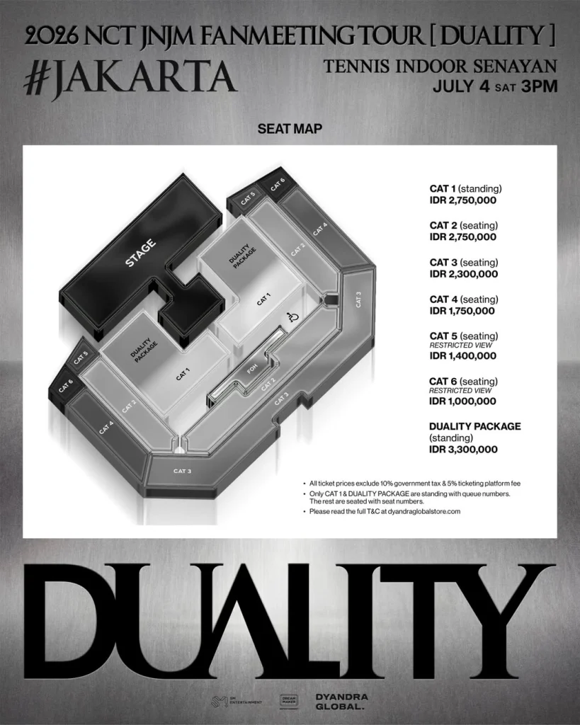 Seat Plan Fanmeeting NCT JNJM.