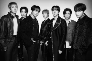 Potret grup BTS.