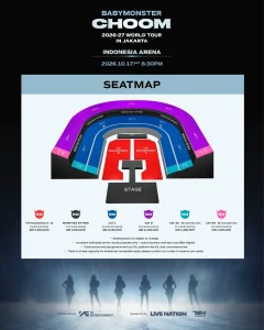 Seat Plan Konser Tur BABYMONSTER Jakarta.