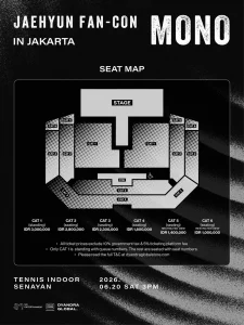 Seat Plan untuk Fan-con Jaehyun NCT di Jakarta.