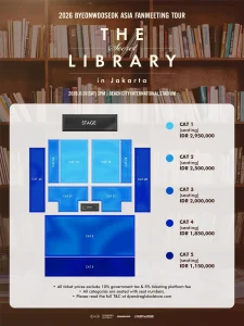 Seat Plan Fanmeeting Byeon Woo-seok di Jakarta.