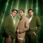 Potret Afgan, Winky Wiryawan dan Maxime Bouttier dalam perilisan single "Aura".