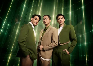 Potret Afgan, Winky Wiryawan dan Maxime Bouttier dalam perilisan single "Aura".